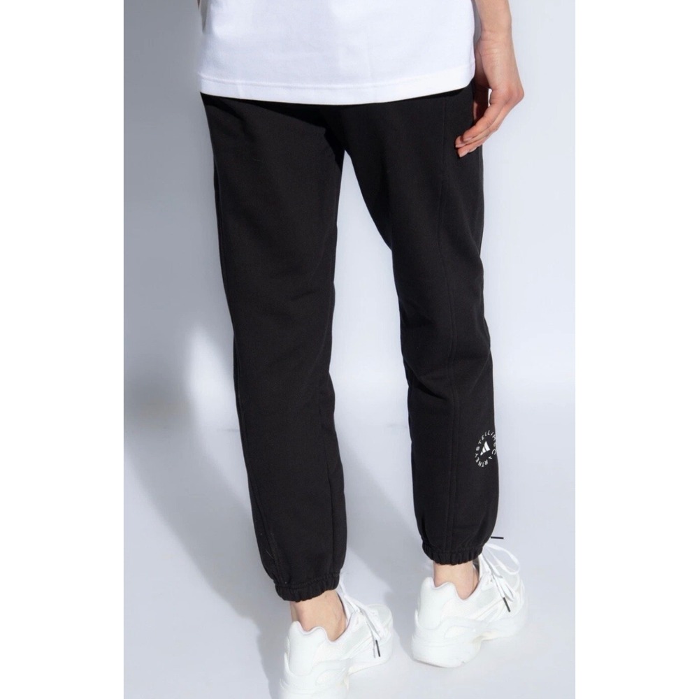 Adidas by Stella McCartney Black Jogger Sweatpants Logo Cuffs H59967 NWT large
